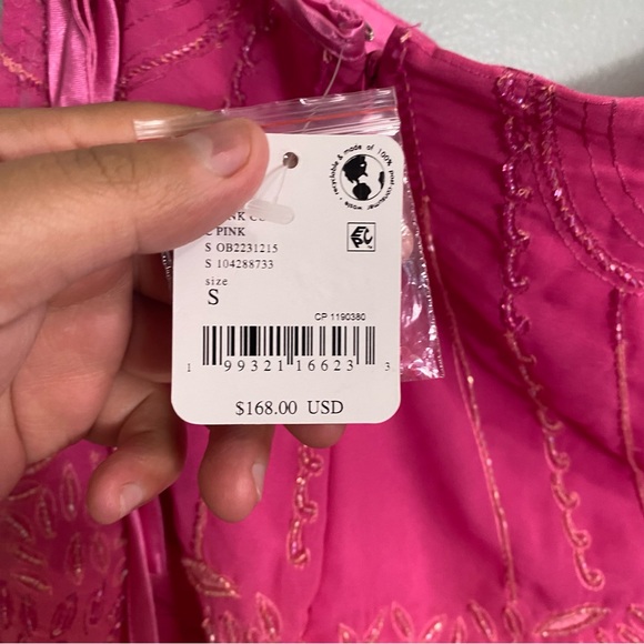 Free People Pink Embroidered Wrap Skort - Picture 11 of 12